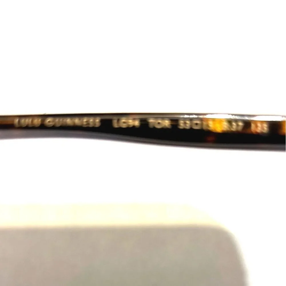 Lulu Guinness Tortoise Shell Cat-Eye Glasses Frame Only LG 94 Chic Wear Stylish
